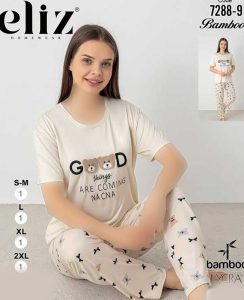 تیشرت شلوار سایز نرمال زنانه eliz کد 9-7288