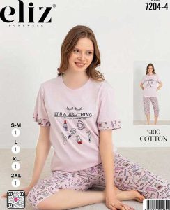 تیشرت شلوارک سایز نرمال eliz کد 4-7204