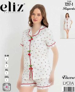 تیشرت شورتک سایز نرمال زنانه eliz کد 1-7217