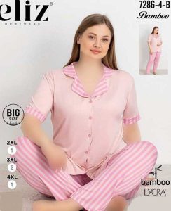 تیشرت و شلوار بیگ سایز زنانه Eliz کد B-4-7286