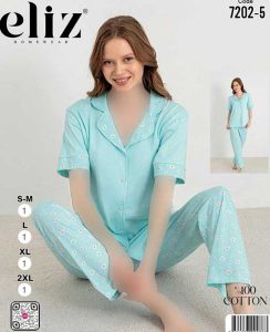 تیشرت و شلوار جلو دکمه ای eliz کد 5-7202