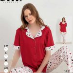 تیشرت و شلوار جلو دکمه ای eliz کد 6-7202