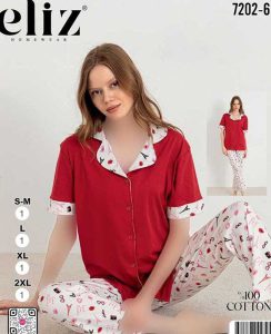 تیشرت و شلوار جلو دکمه ای eliz کد 6-7202
