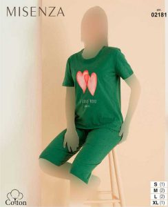 تیشرت و شلوارک زنانه میسنزا کد 02181