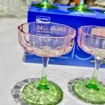 دسرخوری 6تایی رنگی وارداتی کد 0420(رنگی)