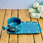 دیس و کاسه دسته دار سرامیک وارداتی کد vt 662