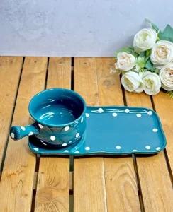 دیس و کاسه دسته دار سرامیک وارداتی کد vt 662