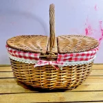 سبد حصیری بیضی وارداتی کد vt 4822
