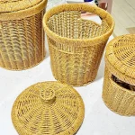 سبد۳ تایی حصیری وارداتی vt 4809