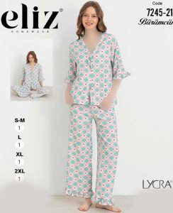 ست راحتی سایز نرمال زنانه eliz کد 21-7245