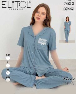 ست راحتی سایز نرمال زنانه eliz کد 3-7253
