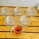 فنجان نعلبکی 12 پارچه وارداتی کد 4402