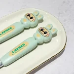 قاشق و چنگال کودک طرح لبوبو وارداتی کد 7-2230