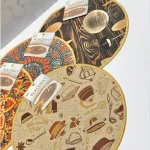 نمگیر طرحدار گرد وارداتی کد 041474