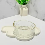 پیاله یخی دفرمه لب طلا وارداتی کد 2138