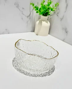 پیاله یخی دفرمه لب طلا وارداتی کد 2138