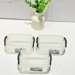 ظرف نگهدارنده مستطیلی قفل دار 0.3لیتری هوبی لایف کد021046
