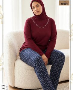 بلوز و شلوار بیگ سایز زنانه sexen کد 40891
