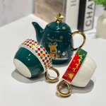 ست چایخوری 4 پارچه کریسمسی کد KIT-1229