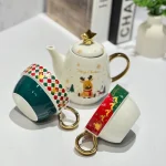 ست چایخوری 4 پارچه کریسمسی کد KIT-1230