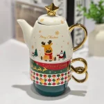 ست چایخوری 4 پارچه کریسمسی کد KIT-1230