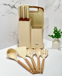 سرویس چاقو و کفگیر ملاقه ساده پروتی 12 پارچه کد 19100