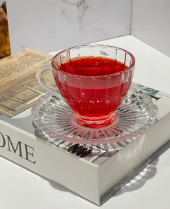 فنجان نعلبکی وارداتی دلی گلس کد052