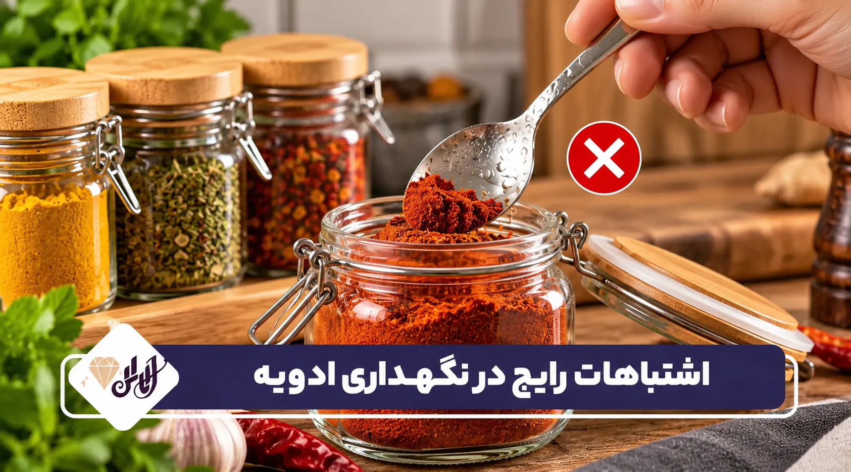 اشتباهات رایج در نگهداری ادویه