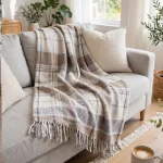 پتوی دونفره بافت وافل Ogi Home (مدل Scotch Battaniye) ابعاد ۱۸۰×۲۲۰ سانتی‌متر